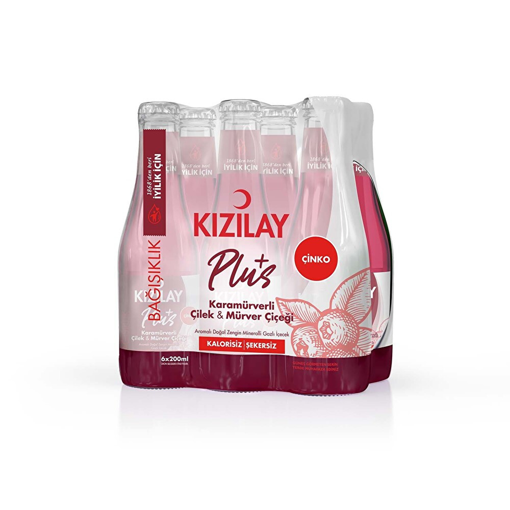 Kızılay Karamürverli Çilek & Mürver Çiçeği Aromalı 6x200m Maden Suyu ve Soda Fiyatı