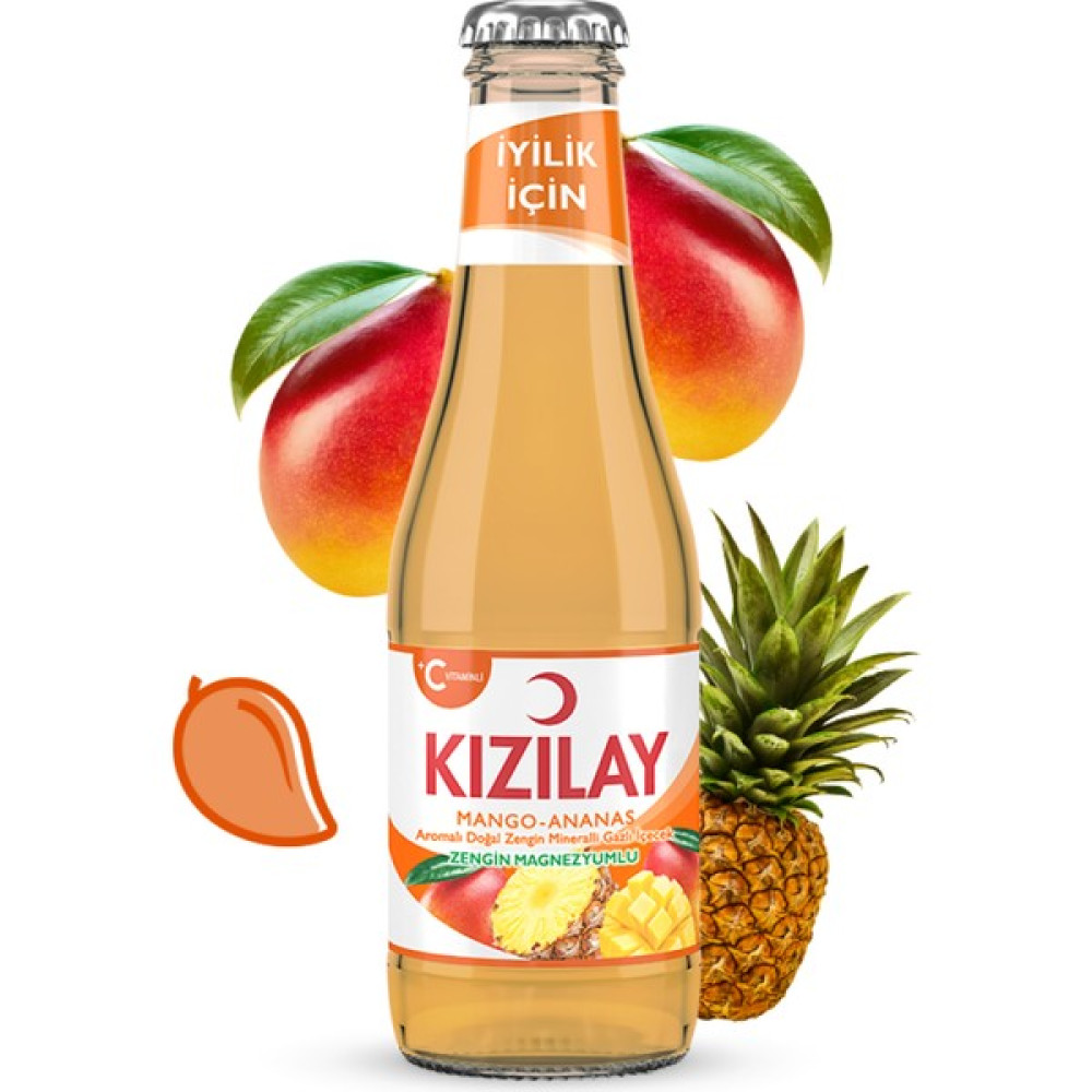 Kızılay Mango ve Ananas Aromalı Maden Suyu 200 ml x 24 Ad Diğer Fiyatı