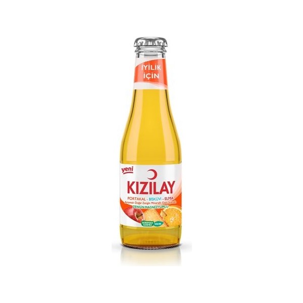 Kızılay Portakal Bisküvi ve Elma Aromalı Maden Suyu 200 ml x 24 Şişe Doğal ve Katkısız Ferahlatıcı Lezzet Diğer Fiyatı