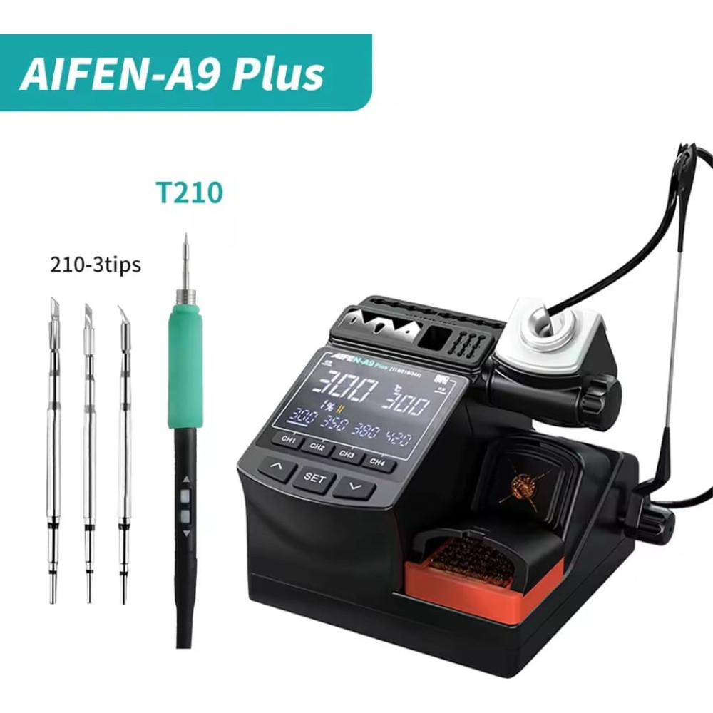 Kızılelma Teknik Aifen A9 Plus Havya Makinesi (C210 Kol, 3 Uç) Lehim & Havya Fiyatı