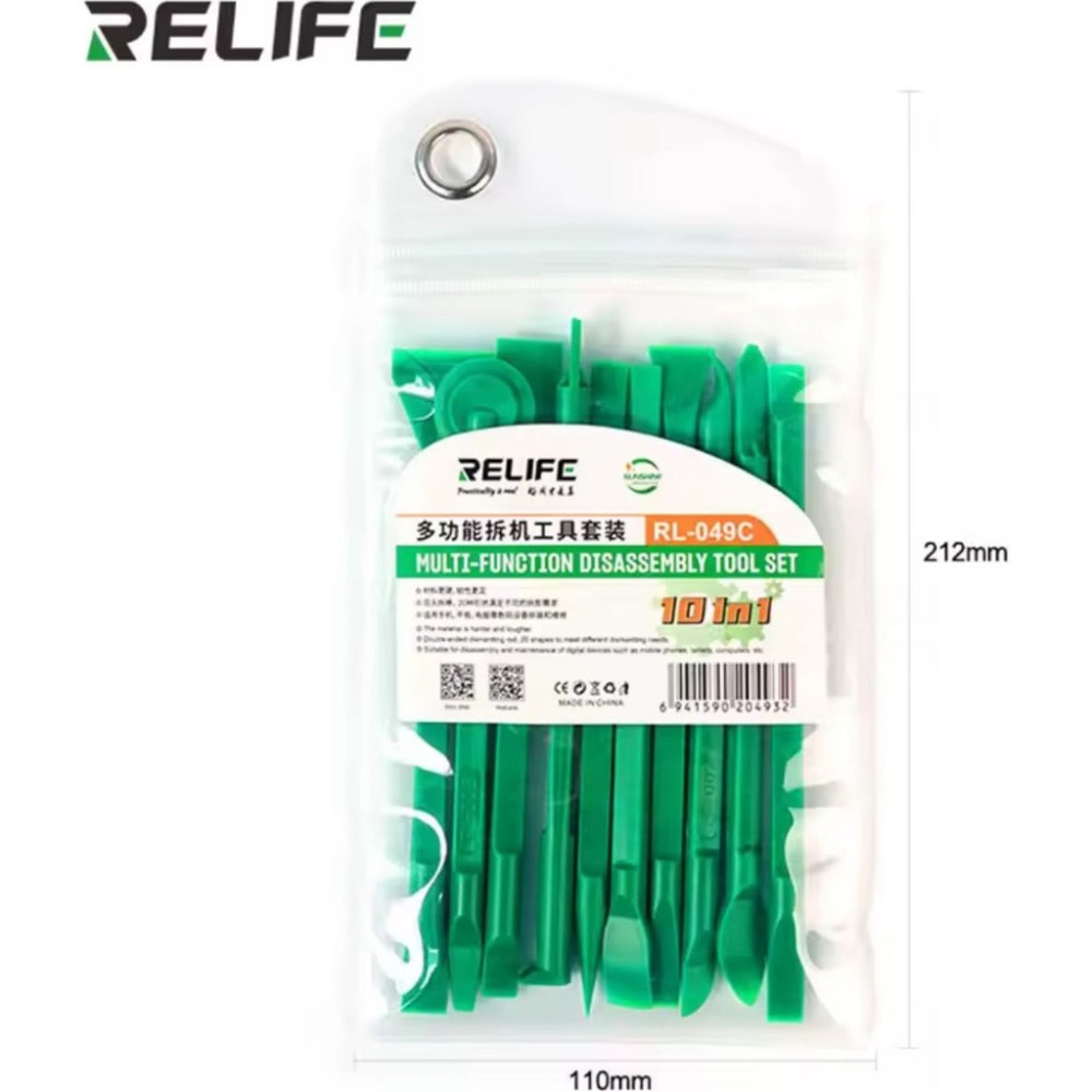 Kızılelma Teknik Relife RL-049C 10'lu Çok İşlevli Pena Seti Yüksek Sertlikli Plastik Sökme Aletleri Lehim & Havya Fiyatı