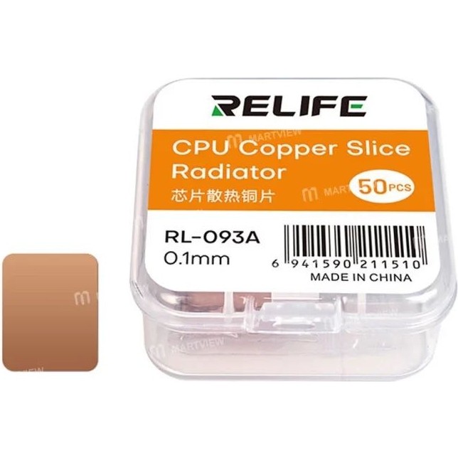 Kızılelma Teknik Relife RL-093 Serisi 12.45X14MM Çip Isı Emici Bakır Levha Anakart Cpu Çip Soğutma Için – 50 Adet Anakart Fiyatı