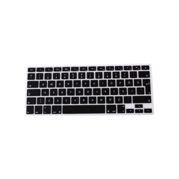 Kızılkaya Apple Macbook Air Pro Retina 13" 15" 17" Türkçe Q Klavye Koruyucu Silikonlu Kılıf Türkçe Baskı Siyah Klavye - Mouse Fiyatı