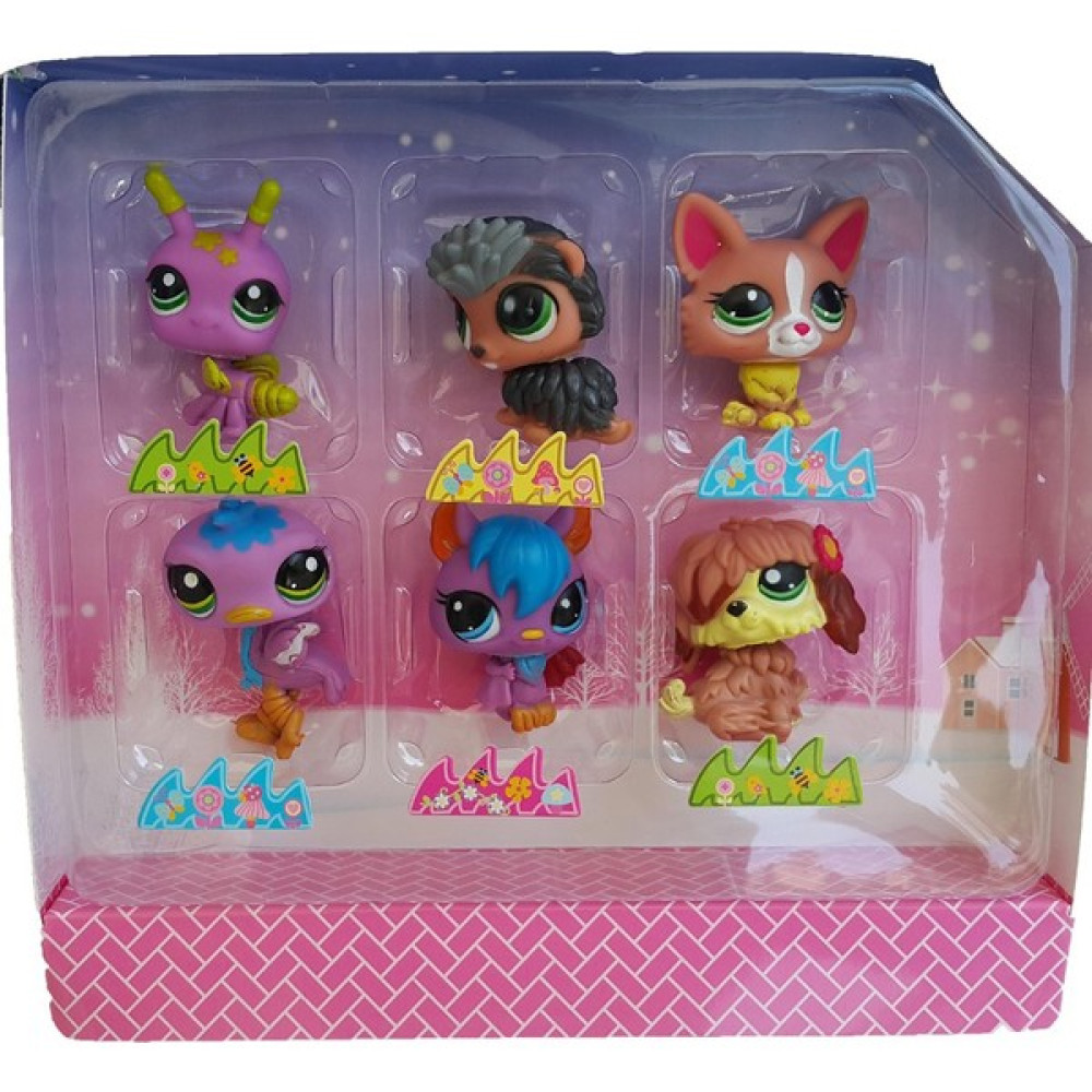 Kkd Neşeli 6'Lı Miniş Ailesi Oyuncak Pet Shop Kirpili Miniş Oyuncak Fiyatı