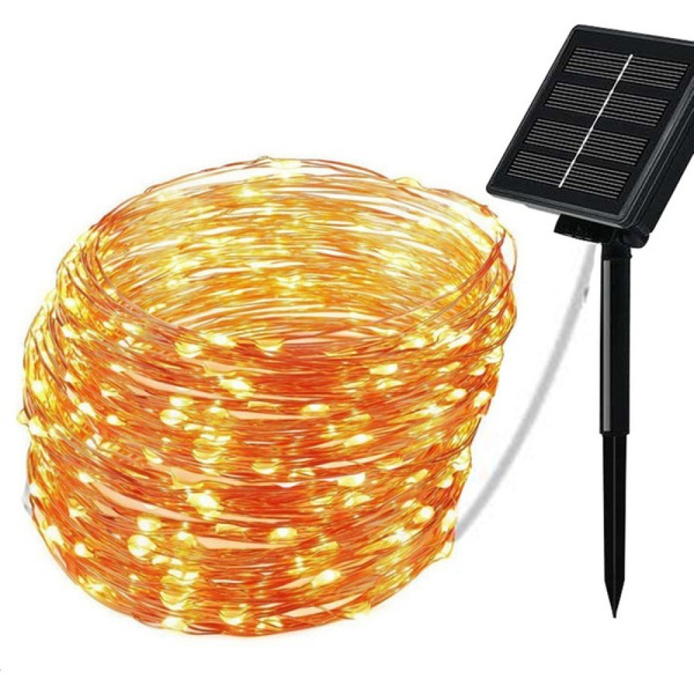 KKmoon Güneş Dize Işıkları Güneş Enerjili Lamba Bahçe Yard (Yurt Dışından) - 22 m - Ilık Beyaz Led Aydınlatmalar Fiyatı