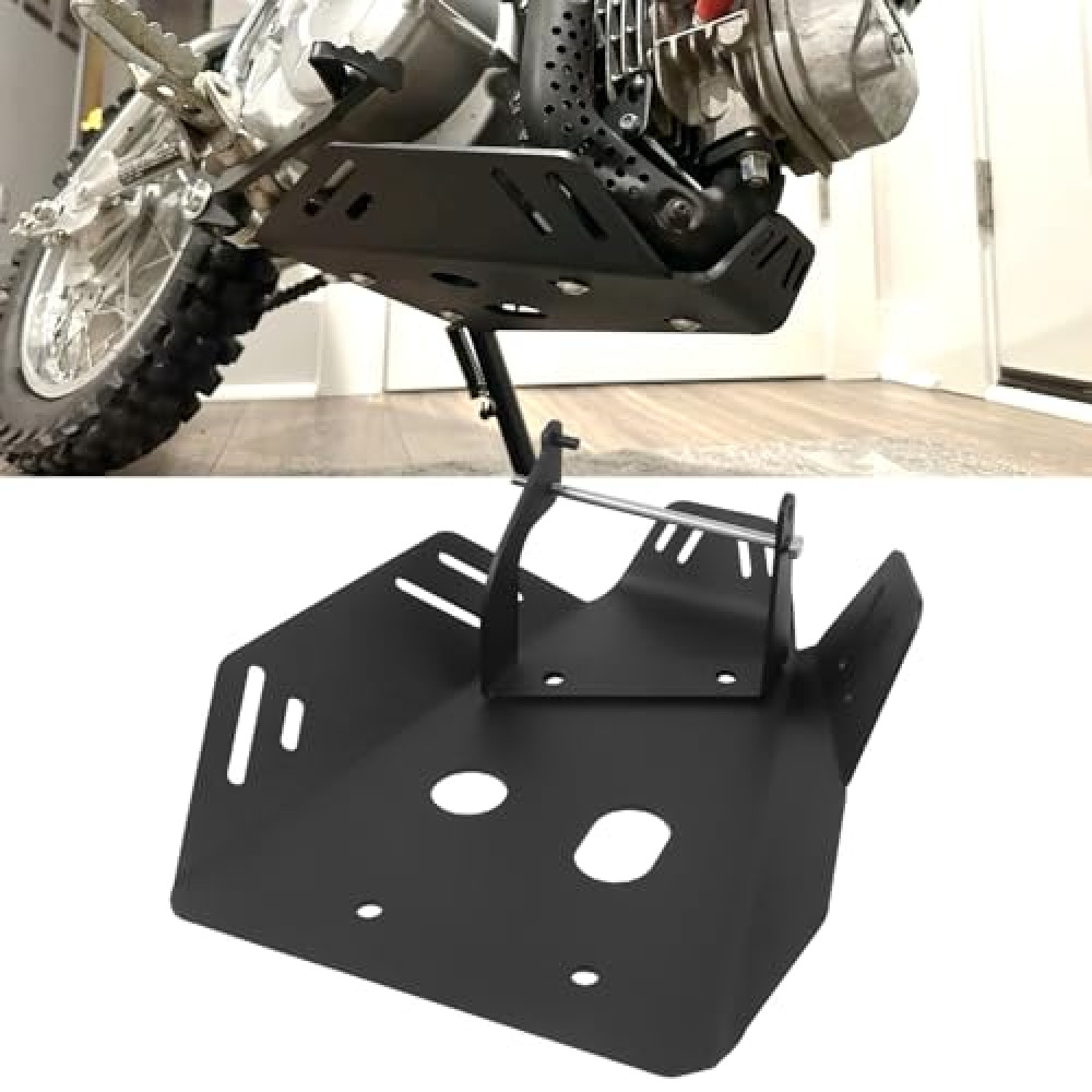 KKZOL Motorcycle Skid Plate Replacement For Honda CRF110F 2013-2025 Under Engine Protection Aluminum Bash Plate(Black)