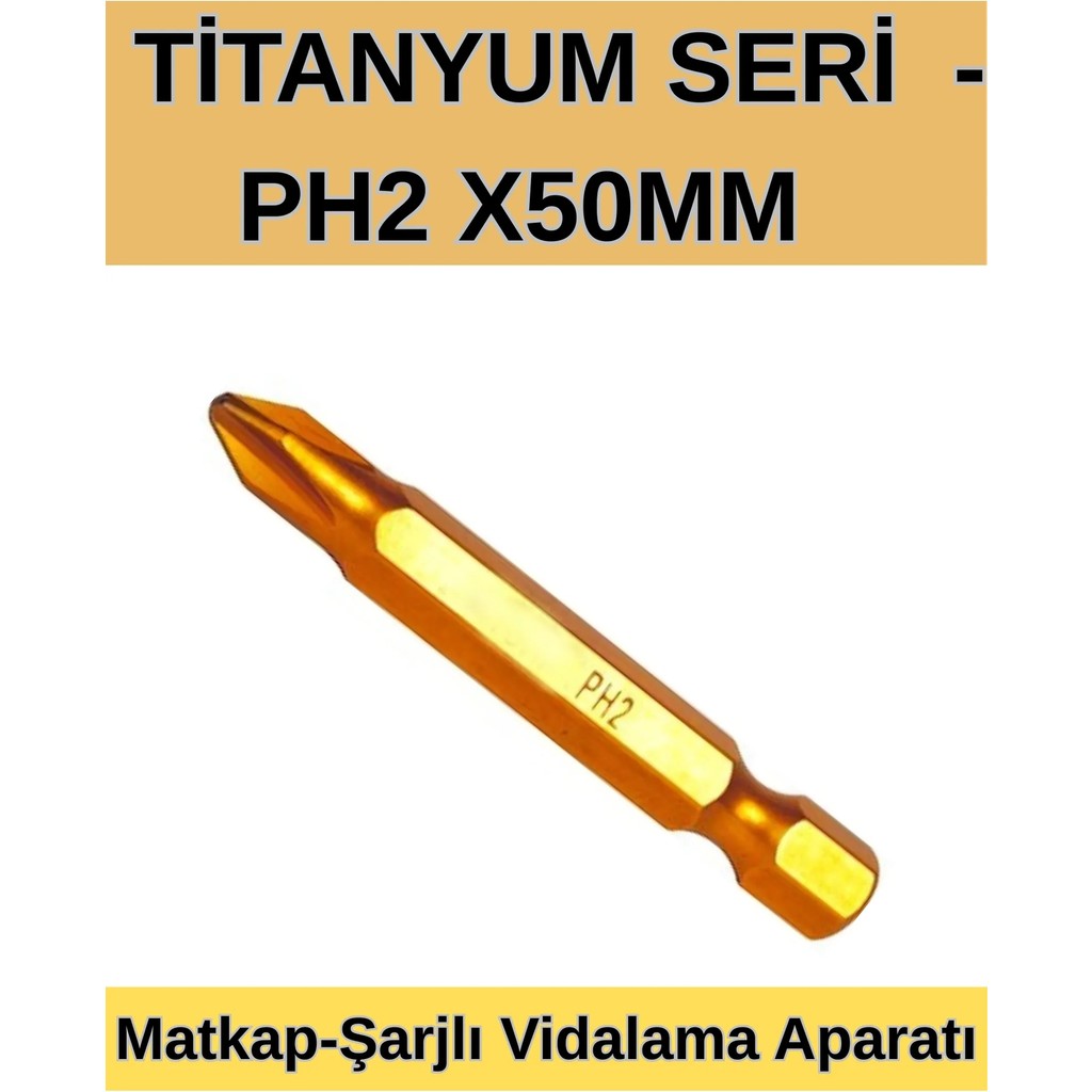 Kl Home 3 Adet Fiyatı -Titanyum Bits Uç PH2X50 - Şarjlı Matkap Vidalama Aparatı Matkaplar Fiyatı