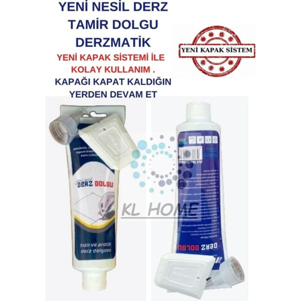 Kl Home Büyük Boy Derz Dolgu (350 Gr) - Beyaz Renk Derzmatik (2 Adet) Nalburiye & Hırdavat Fiyatı