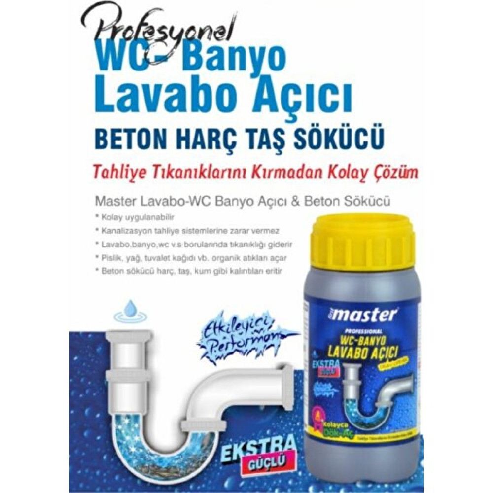 Kl Home Profesyonel Seri Temizlik Lavabo- Wc -Banyo Boru Açıcı Gider Sorunları Açar - 1000GR-1KG Nalburiye & Hırdavat Fiyatı