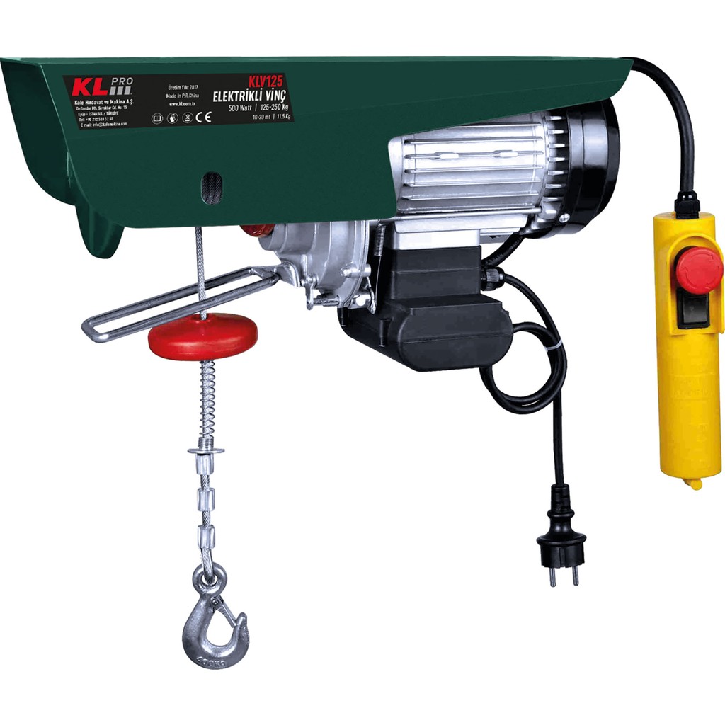 KL Pro KLV125 125 - 250 kg Elektrikli Vinç Oto, Bahçe, Yapı Market Fiyatı