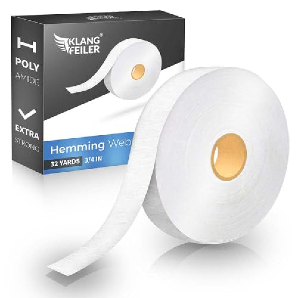 Klangfeiler® Hemming Tape - 3/4 INCH x 32 Yards - Extra Strong - Iron-On Hem Tape Adhesive