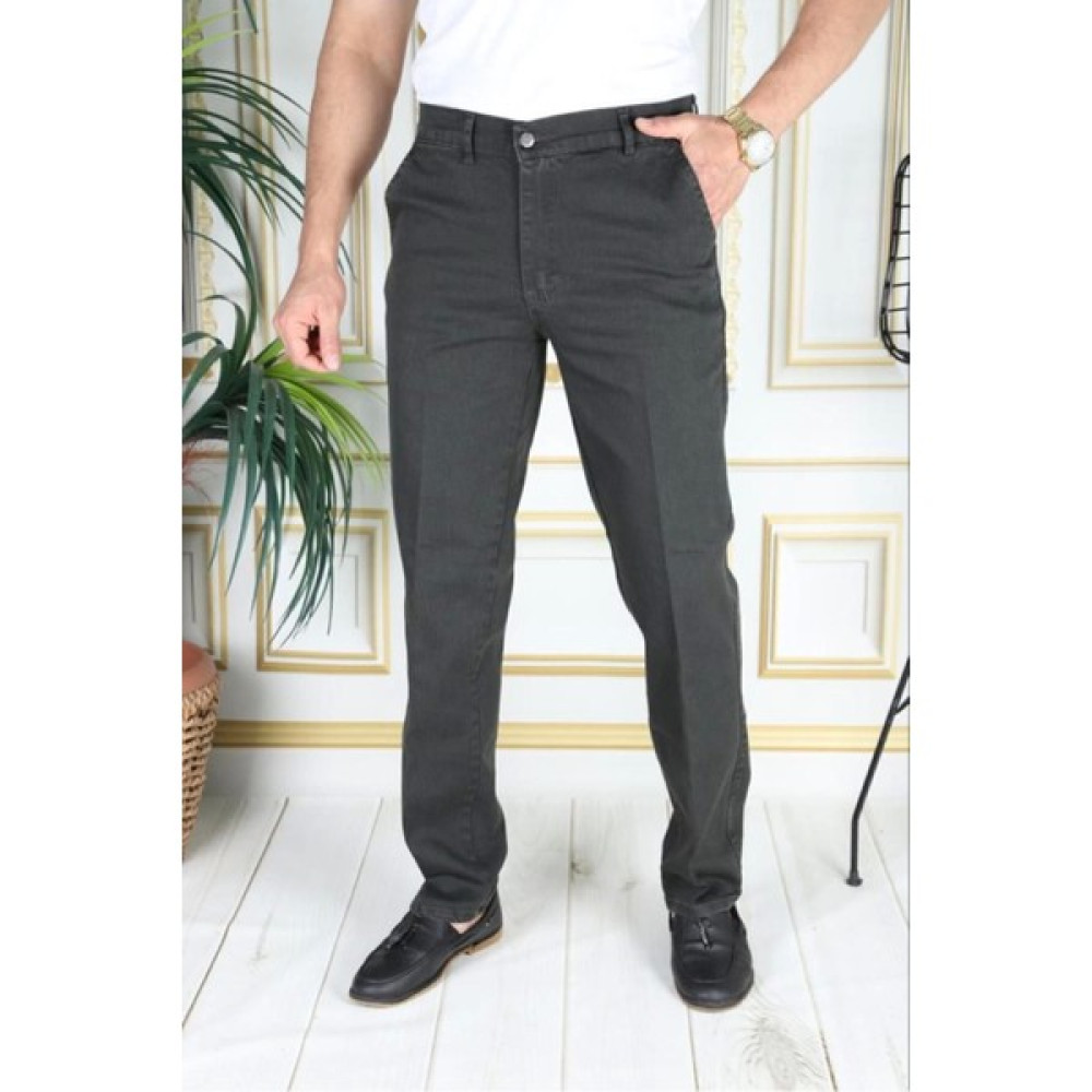 Klasik Kesim Haki Likralı Erkek Yan Cepli Klasik Kot Pantolon Baba Pantolonu Phantom Jeans By Small Erkek Pantolon Fiyatı