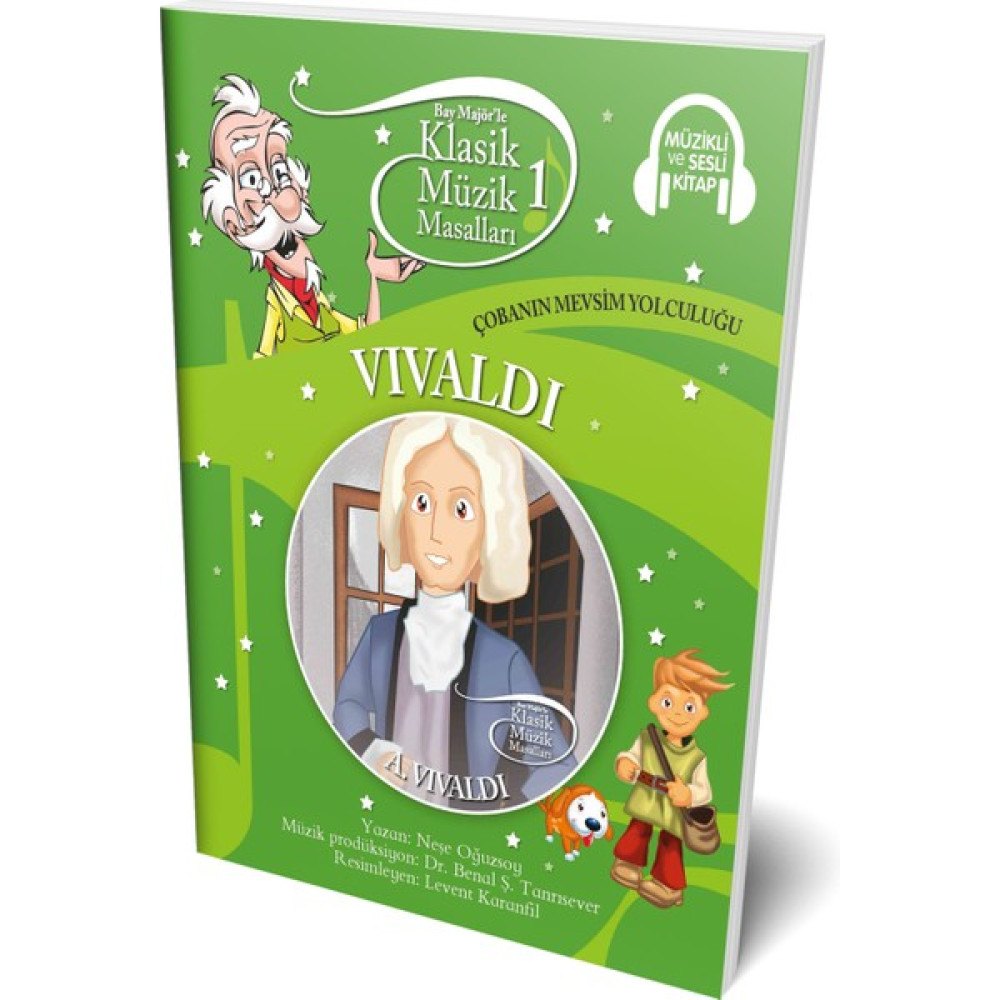 Klasik Müzik Masalları 1: Vivaldi - Çobanın Mevsim Yolculuğu (Müzikli ve Sesli Kitap) - Karton Kapak Çocuk Masal Fiyatı