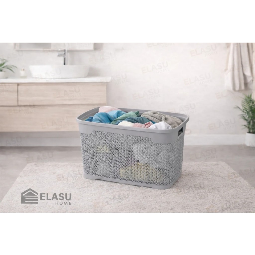 Klassy Damla Çok Amaçlı Çamaşır Sepeti – 30 Lt - 345 x 495 x 235 mm - Gri Diğer Fiyatı