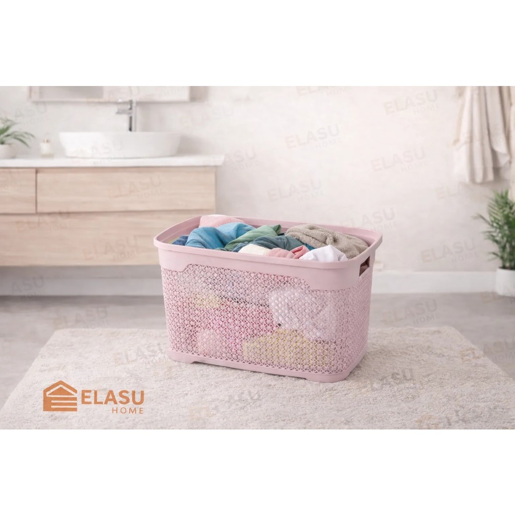 Klassy Damla Çok Amaçlı Çamaşır Sepeti – 30 Lt - 345 x 495 x 235 mm - Pembe Diğer Fiyatı