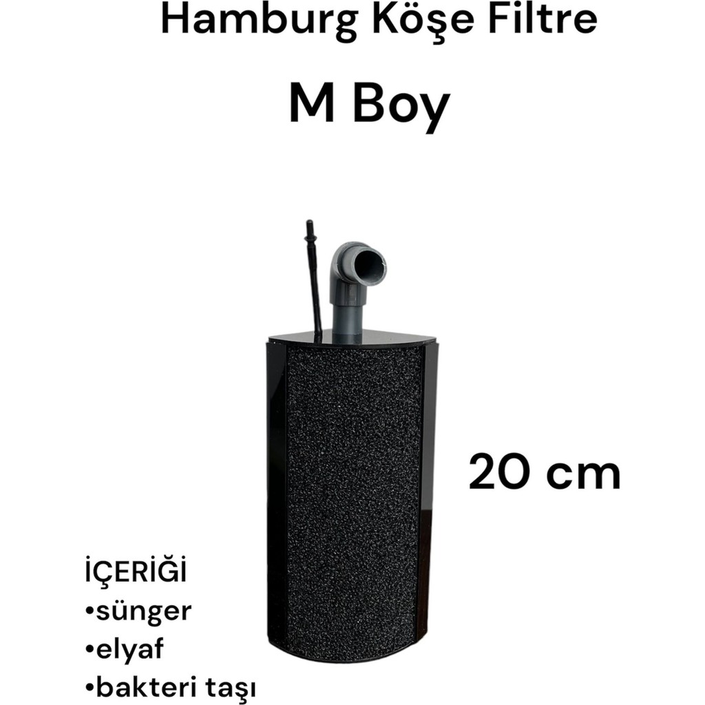 Kles Hamburg Köşe Filtre S Boy ,sumplu Pipo Filtre ,corner Filter Akvaryum Filtresi - M BOY Evcil Hayvan Ürünleri Fiyatı