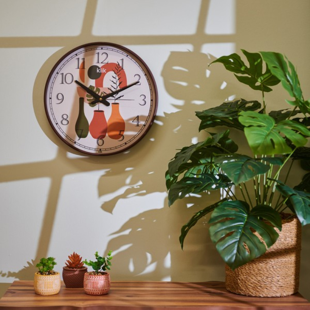 Klik Dekoratif Ilkbahar Duvar Saati - 38 cm - Renkli - 36 cm Dekoratif Saat Fiyatı