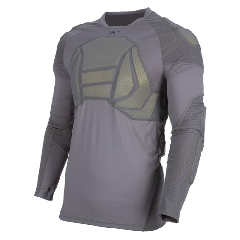 KLIM Men's Tactical LS Shirt Long Sleeve Motorcycle Padded Compression Top - Size Large - Castlerock