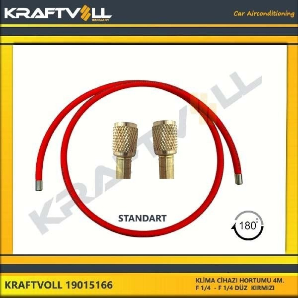 Klıma Gaz Basma Hortumu 4000 mm F 1/4 x F 1/4 Dırıtto Kırmzı Standart Kraftvoll 19015166 Oem Oto Dış Aksesuar & Yedek Parça Fiyatı