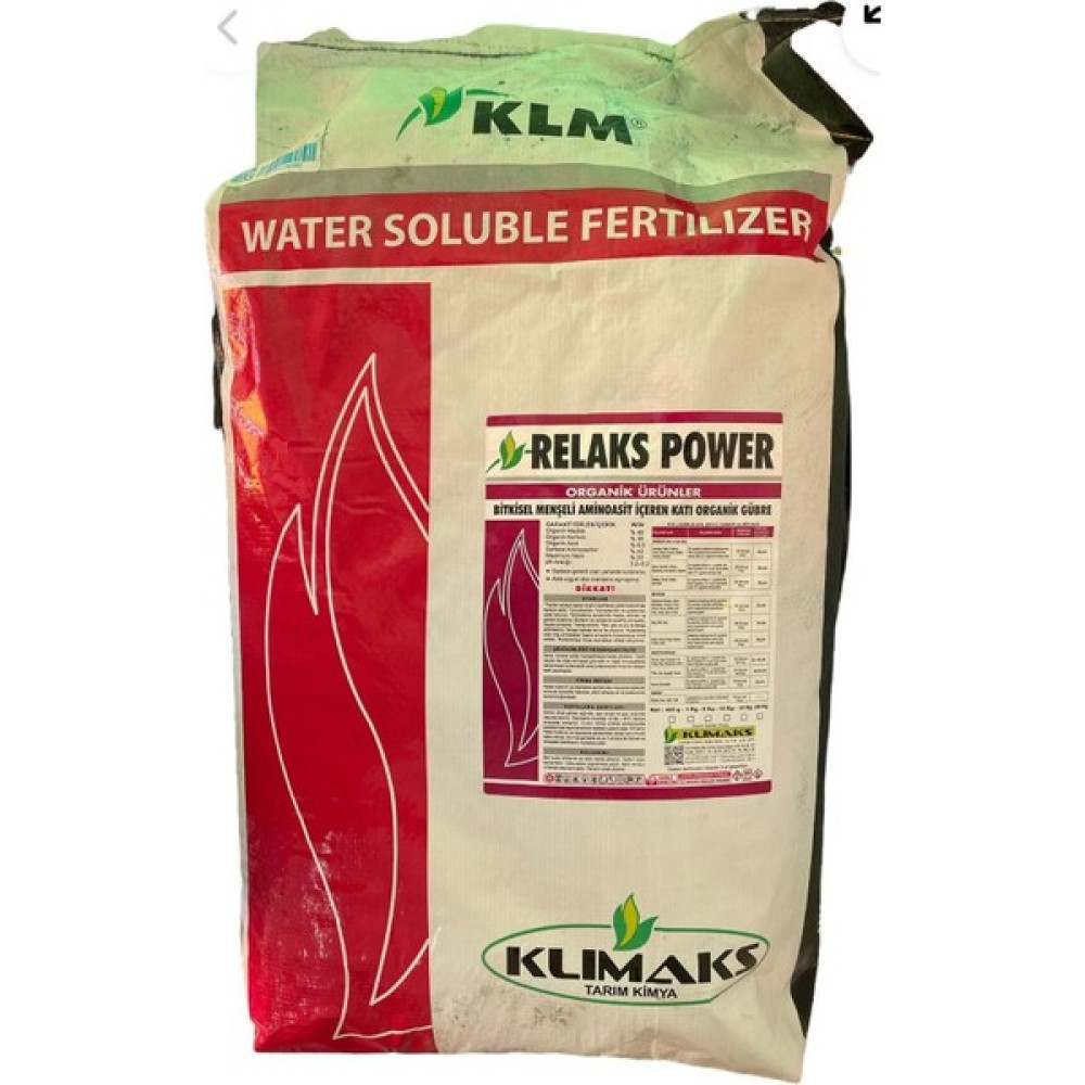 Klımaks Relaks Power Amino Asit Toz (10 Kg) Organik Madde Oranı % 85 - Beyaz Gübre Fiyatı