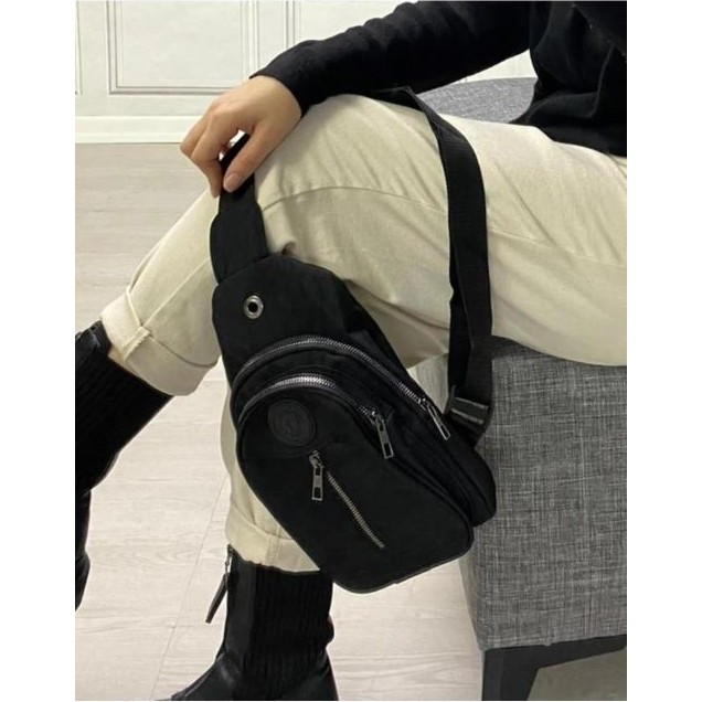 Klinkır Kumaş Unisex Üç Bölmeli Omuz Çantası Bodybag 6782 Diğer Fiyatı