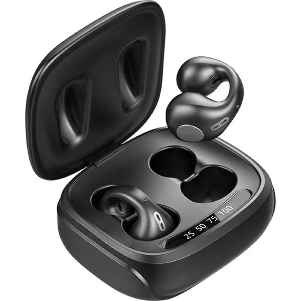 Klipsli Kulak Kemik Iletimli Kablosuz Kulaklık Bluetooth 5.3 Yeni Yenilikçi Hd Ses Kalitesi Rahat Spor Kulaklıklar (Yurt Dışından) - Siyah - Siyah Bluetooth Kulaklık Fiyatı