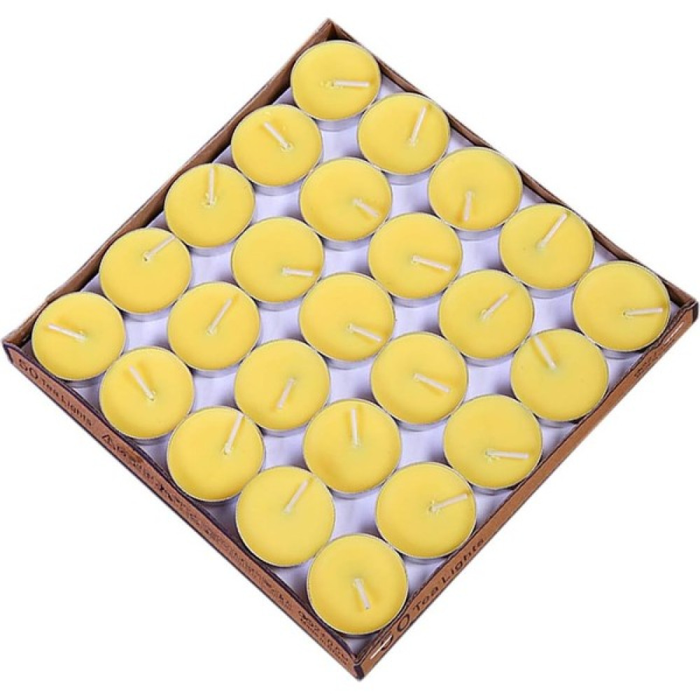 KLMBRK Store Dekoratif Tea Light Mum 50 Adet SARI - Sarı Dekoratif Mum Fiyatı