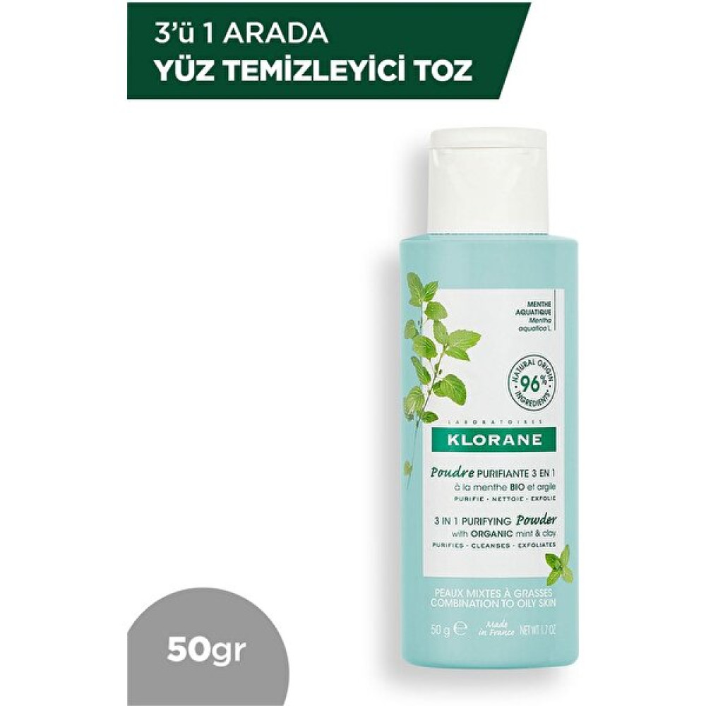 Klorane 3ü 1 Arada Yüz Temizleyici Toz 50 Gr Cilt Temizleme ve Peeling Fiyatı