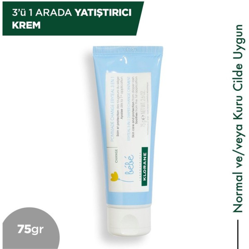 Klorane Bebe 3 Ü 1 Arada Yatıştırıcı Krem 75 gr Pişik Önleyici Krem Fiyatı
