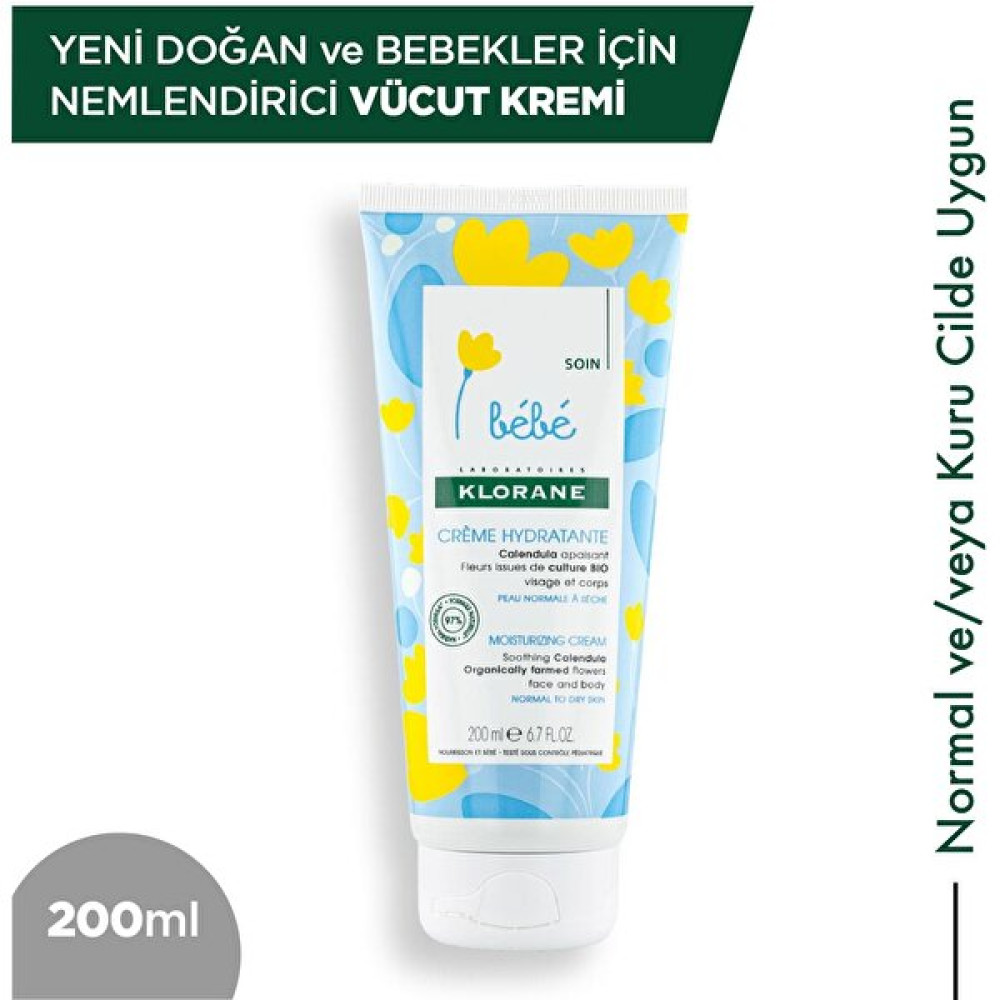 Klorane Bebe Yenidoğan ve Bebekler Için Hassas Vücut Kremi 200 ml Bebek Bakım Fiyatı