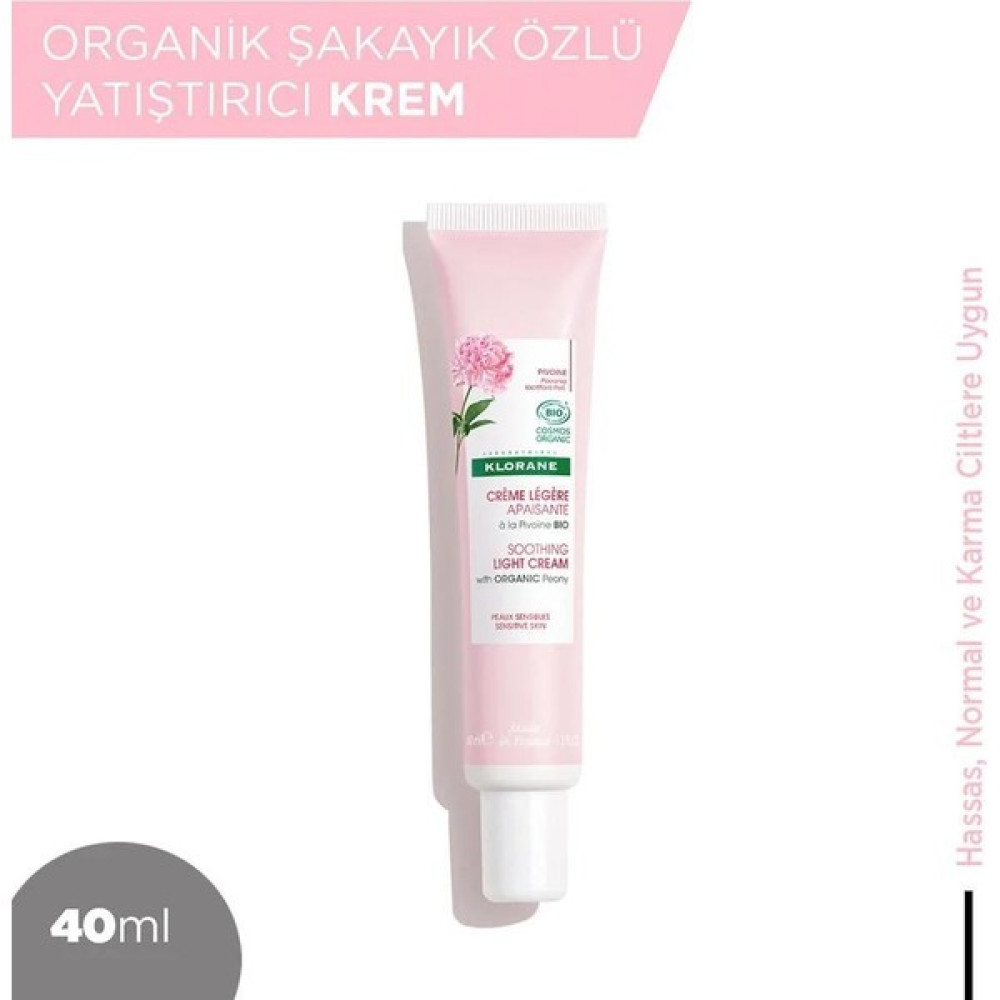 Klorane Hassas, Normal ve Karma Ciltler Organik Şakayık Özlü Yatıştırıcı Krem 40 ml Nemlendiriciler Fiyatı