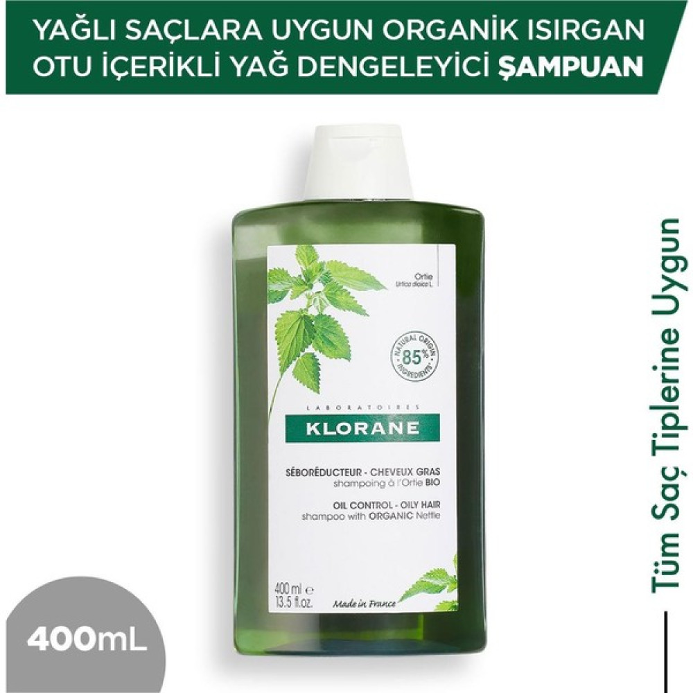 Klorane Isırgan Otu Içerikli Yağ Dengeleyici Şampuan 400 Ml - 1 Şampuan ve Saç Kremi Fiyatı