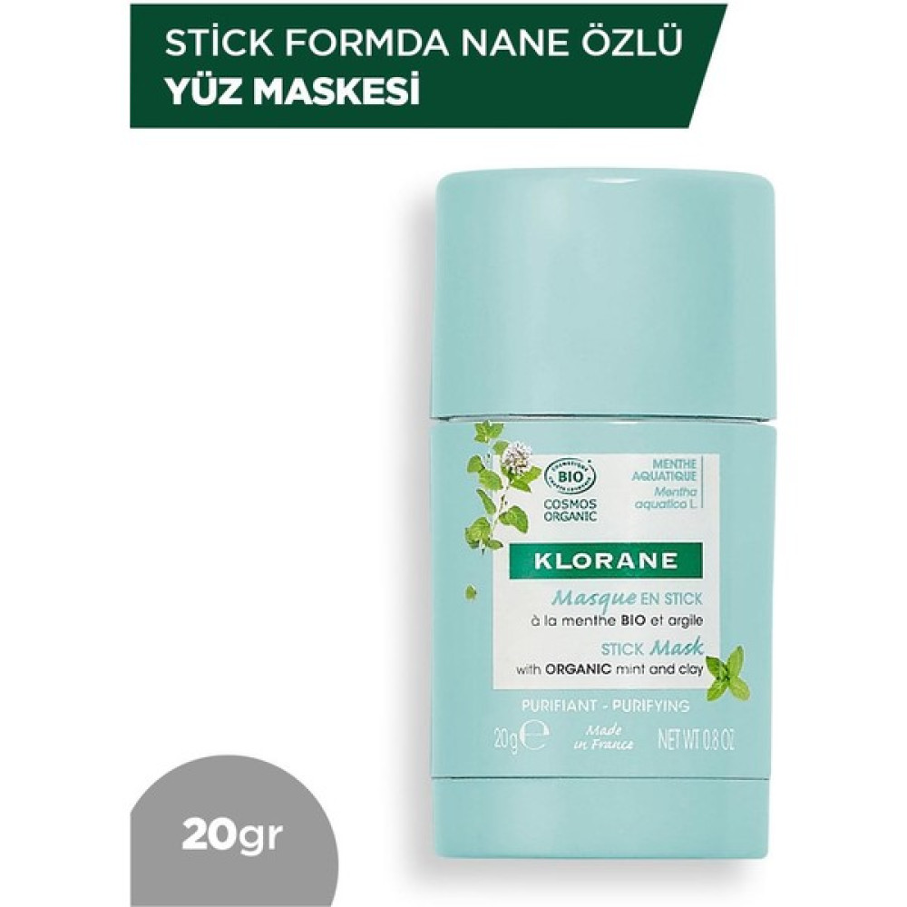 Klorane Stick Formda Nane Özlü Yüz Maskesi 25 gr - 1 Maskeler Fiyatı