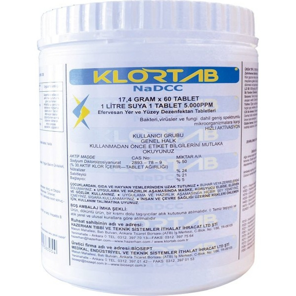 Klortab Nadcc 17,4 gr X 60 Tablet Oto Boyaları Fiyatı