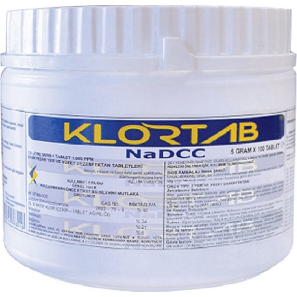 Klortab Nadcc 5 gr x 100 Tablet Parlatıcı ve Temizleyiciler Fiyatı