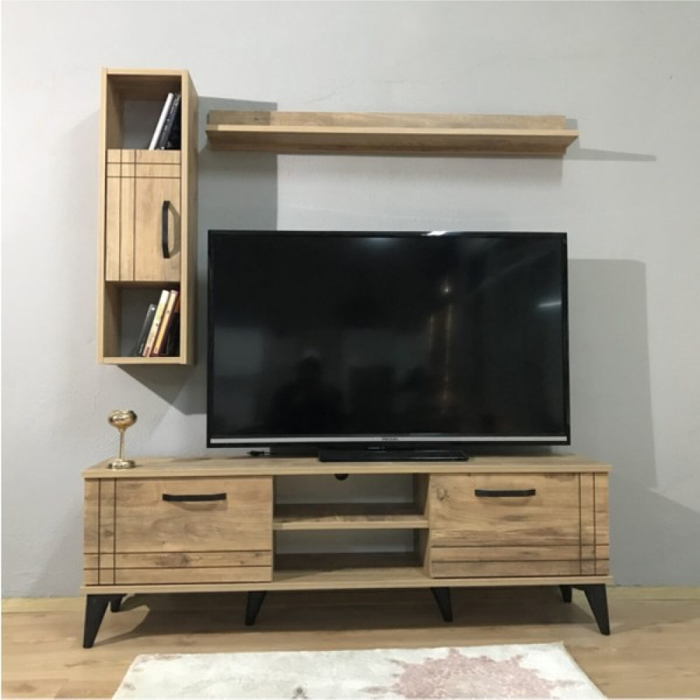 Klt Modüler Atlas Tv Ünitesi - Atlantik Çam Tv Ünitesi / Sehpası Fiyatı