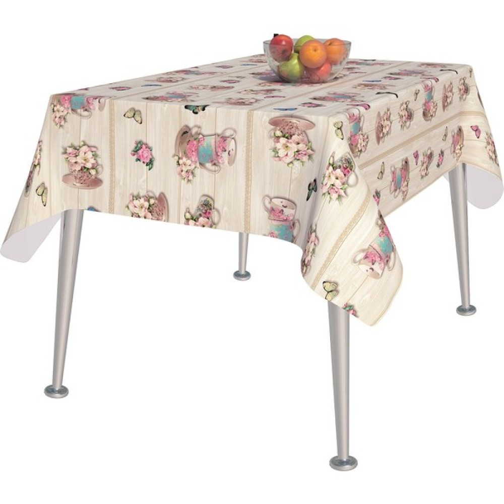 K&M Hometex Astarlı Silinebilir Pvc Muşamba Masa Örtüsü 4-6-8-12 Kişilik - 140 x 220 cm - Renkli Masa Örtüsü Fiyatı