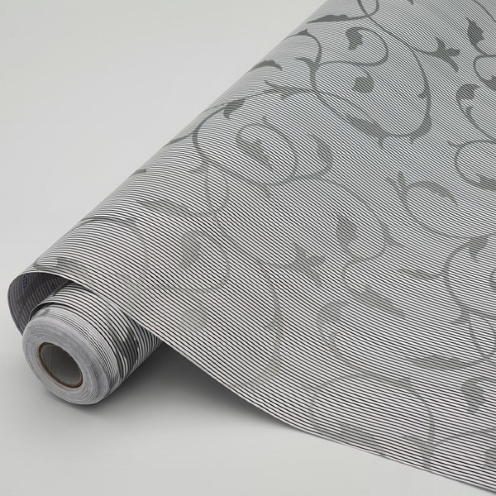 K&M Hometex Kendinden Yapışkanlı Folyo Pvc Kaplama - Gri Sarmaşık Duvar Kağıdı Fiyatı