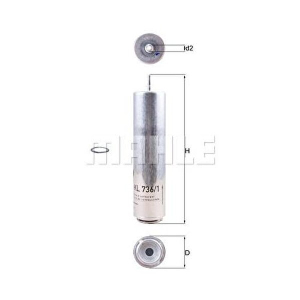 Knecht Alpina F30/31/3233 3.0 Biturbo Yakıt Filtresi - KL 736/1D Mazot Filtresi Fiyatı