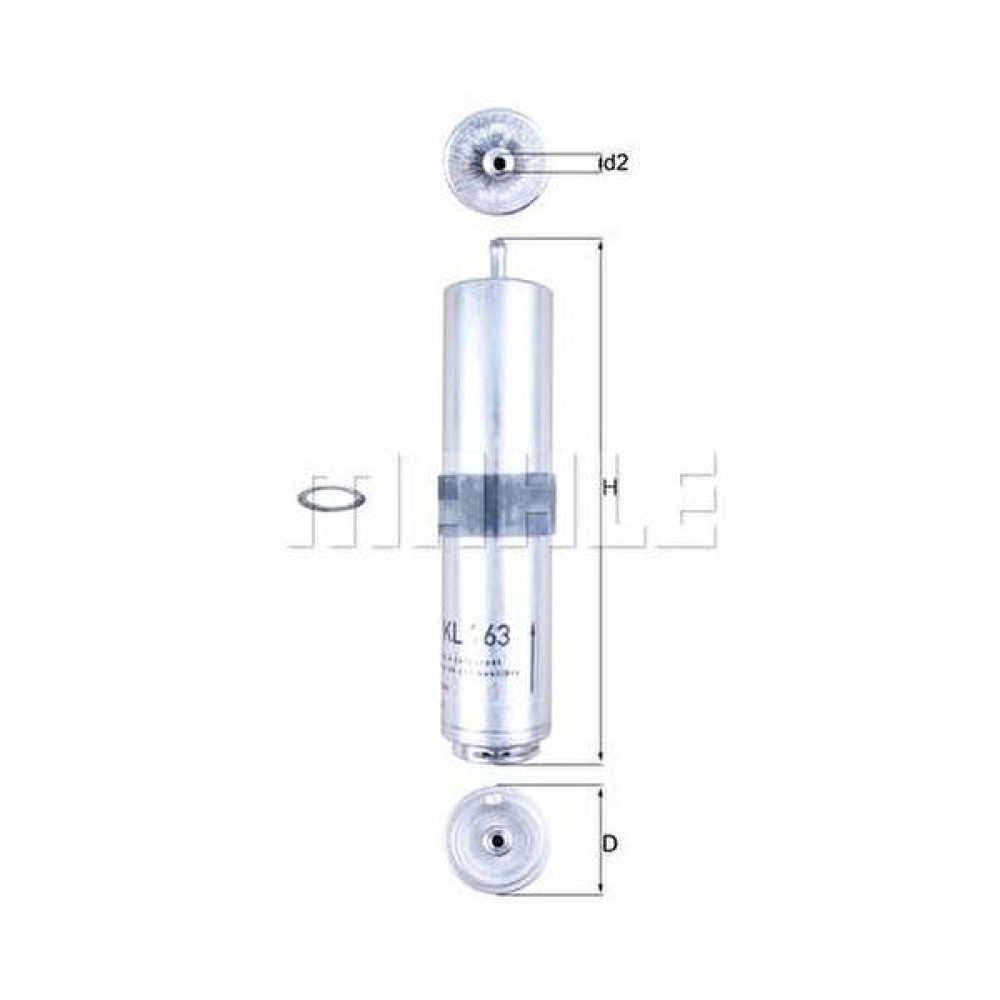 Knecht M47N M57N N47N N57 02/10 > Yakıt Filtresi - KL 763D Mazot Filtresi Fiyatı