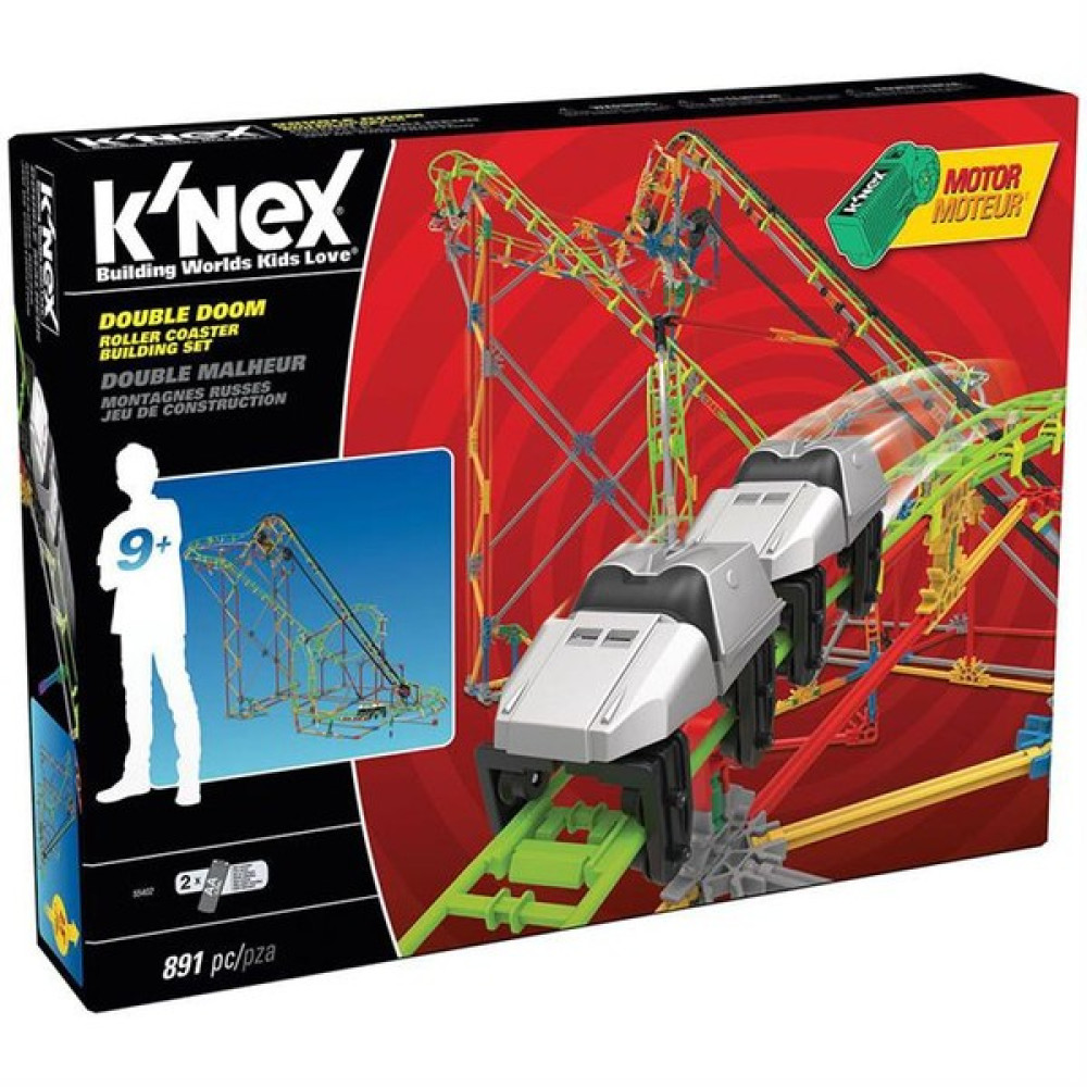 K'Nex Double Doom Roller Coaster Set (Motorlu) Thrill Rides 55402 Oto Boyaları Fiyatı