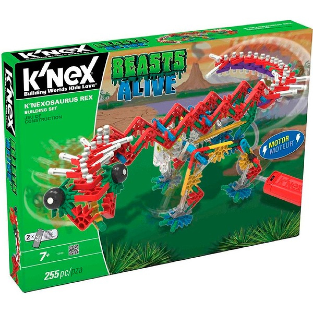 K'Nexosaurus Rex Yapım Seti (Motorlu) Beasts Alive 15588 Diğer Fiyatı
