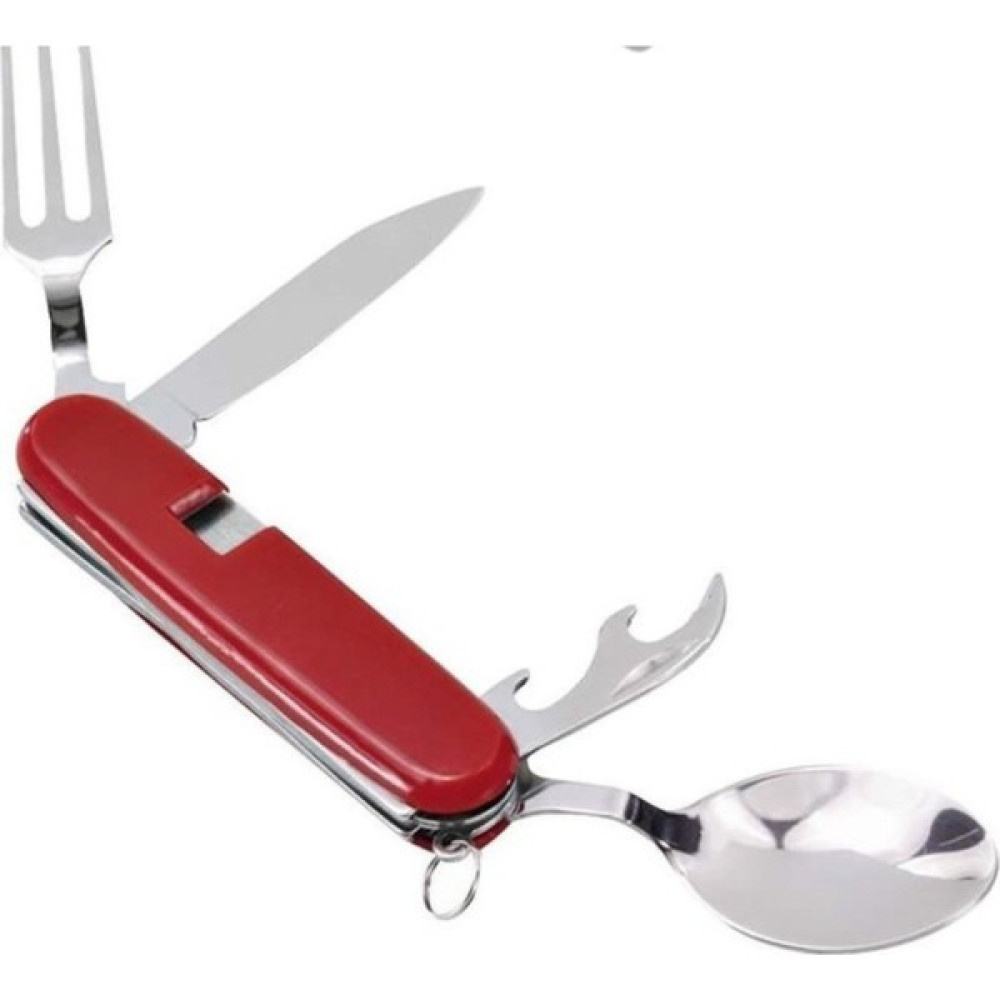 Knife 7 Fonksiyonlu Çok Amaçlı Pratik Kamp Kaşık Çatal Bıçak Seti Küçük 9 cm - Kırmızı Oto Boyaları Fiyatı