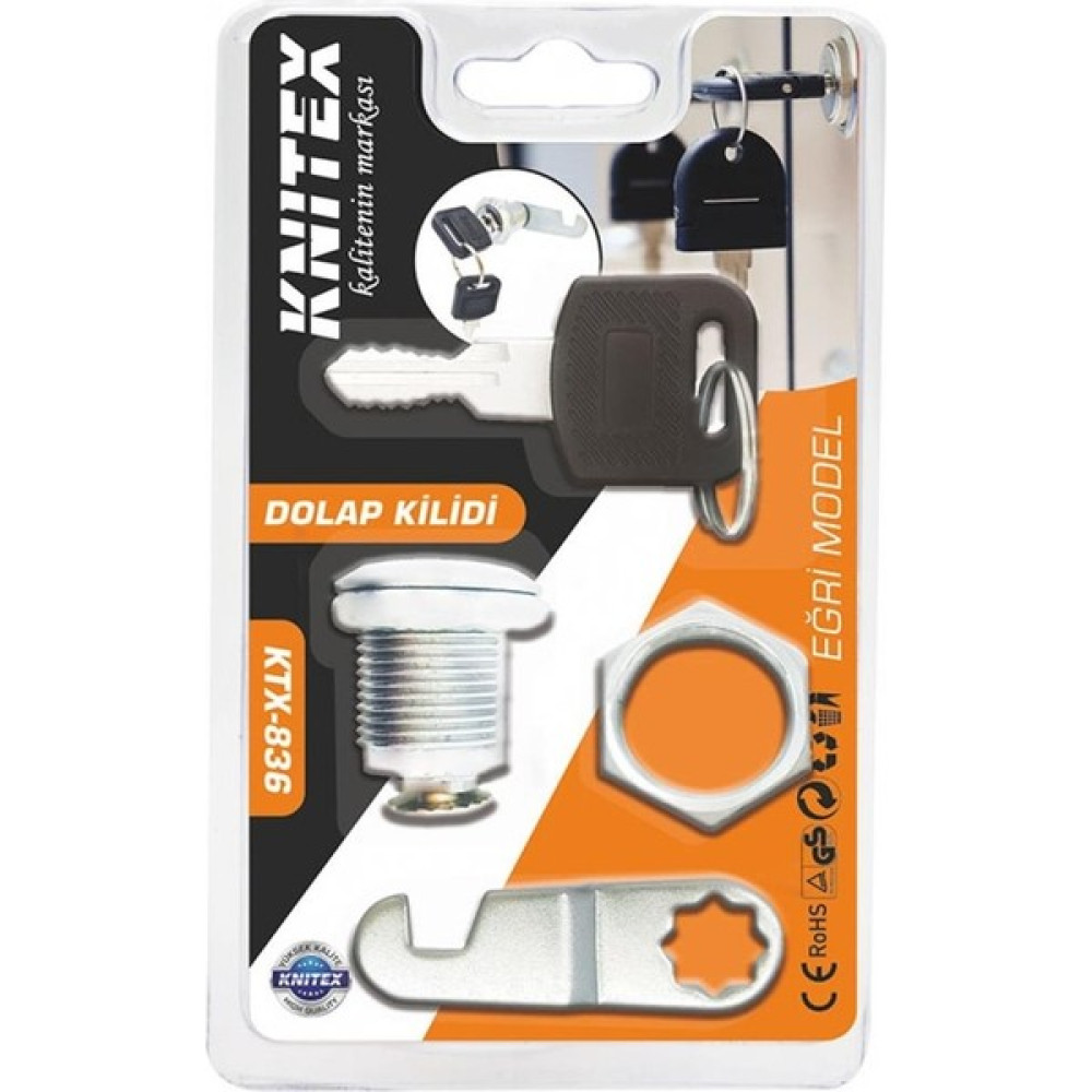 Knitex Ktx -836 Vakumlu Dolap Kilidi Eğri-54 Kilit Fiyatı