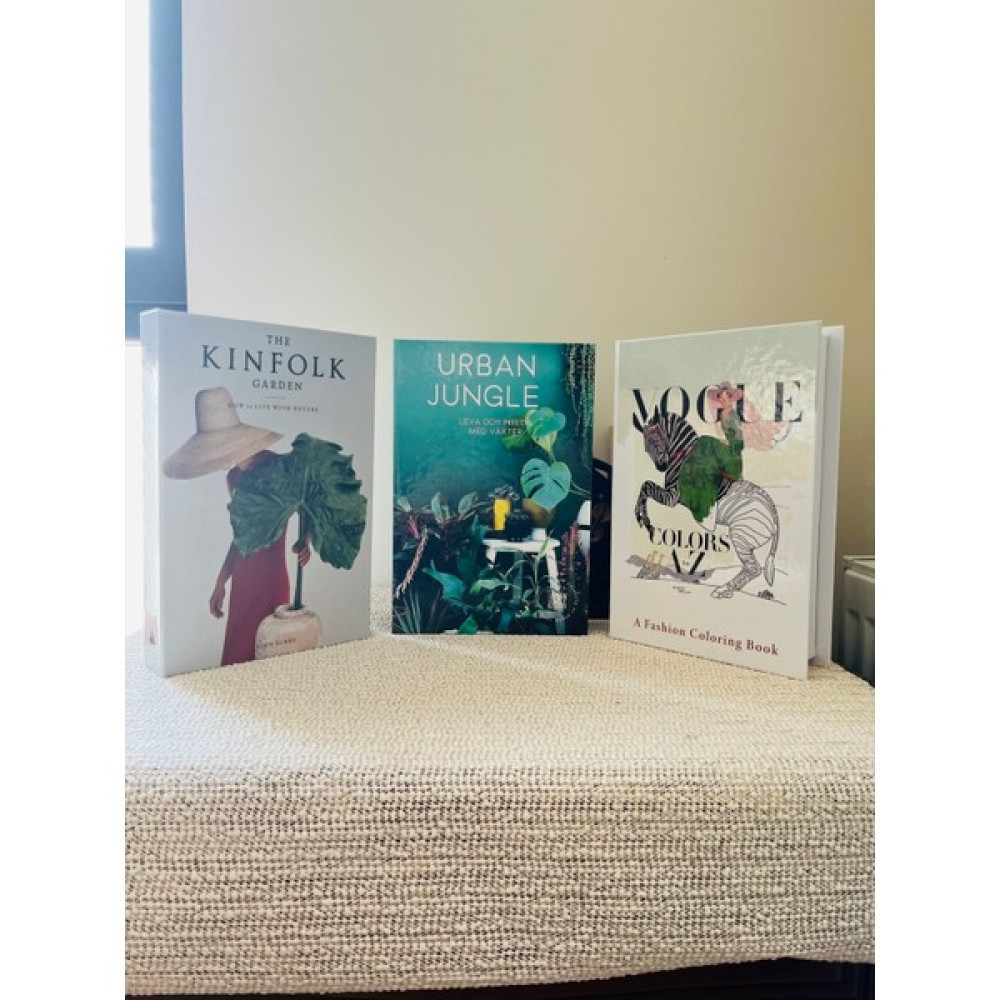 Knittingtr Dekoratif Kitap Kutu, 3lü Kutu Seti, Urban & Kinfolk & Vogue Yeşil Dekoratif Kitap Kutusu - Beyaz Eşya Saklama Kutusu Fiyatı