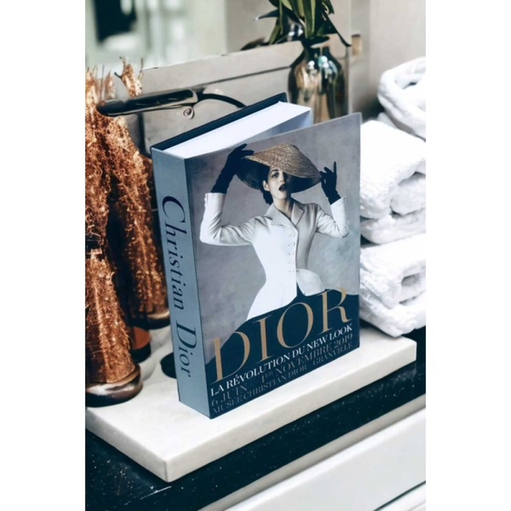 Knittingtr Dekoratif Kitap Kutu Dior Kahverengi Şapka Figür Kitap Kutusu Eşya Saklama Kutusu Fiyatı