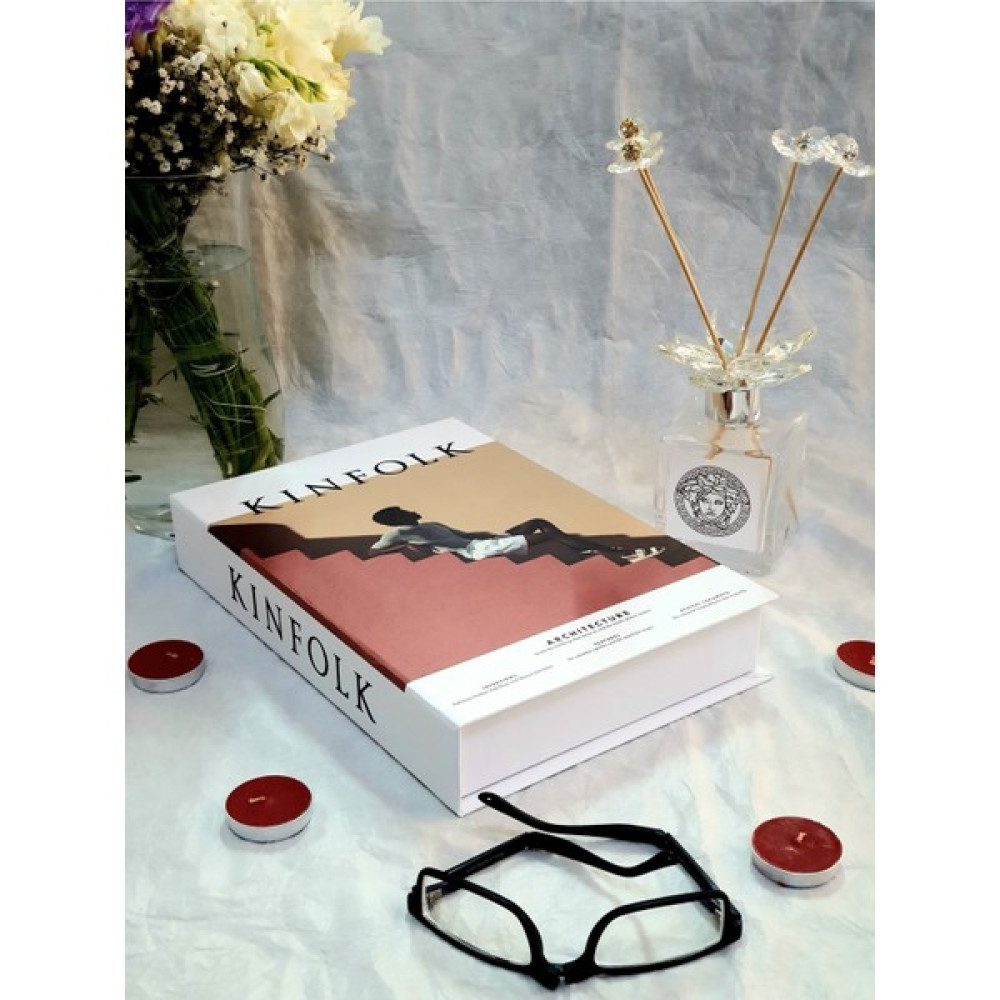 Knittingtr Dekoratif Kitap Kutusu Kinfolk Kiremit Renk Kitap Kutu - Turuncu Eşya Saklama Kutusu Fiyatı