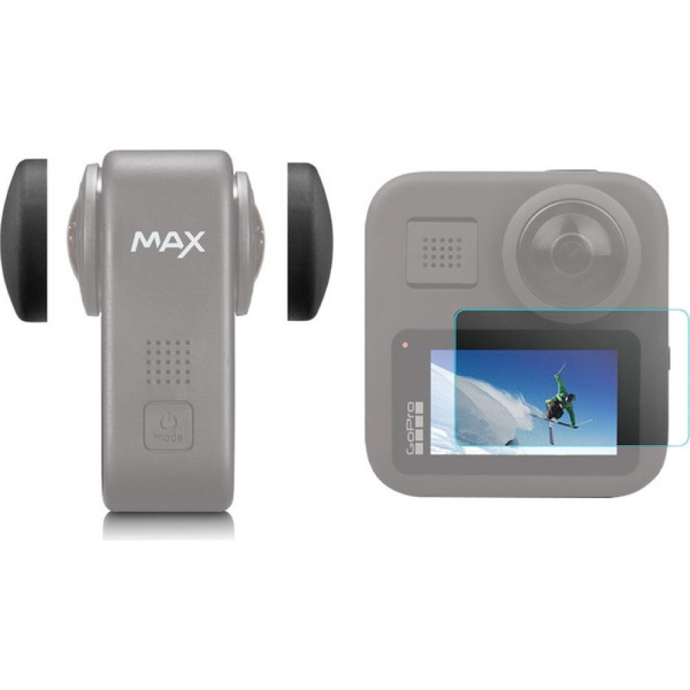 Knmaster Gopro Max 360 Action Uyumlu Temperli Cam Ekran Koruyucu ve Lens Koruma Kapağı Seti Aksiyon Kameralar Fiyatı