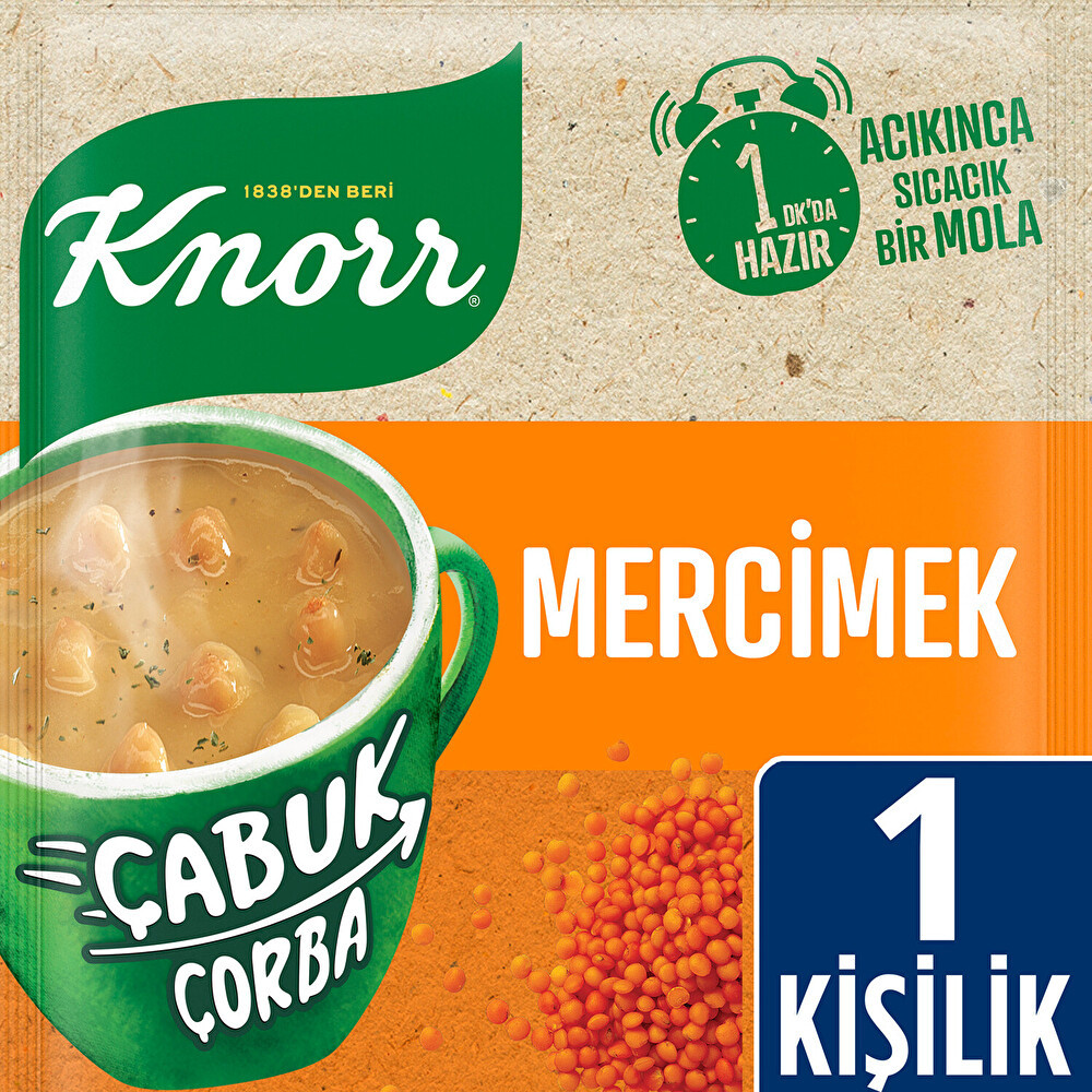 Knorr Çabuk Çorba Mercimek 22 G Hazır Çorba Fiyatı