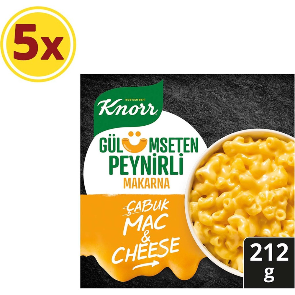 Knorr Çabuk Mac And Cheese Peynirli Makarna 5’li Makarnalar Fiyatı